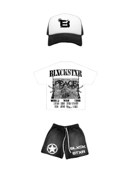 Blxckstxr Declaración "MONOCROMO" CONJUNTO COMPLETO