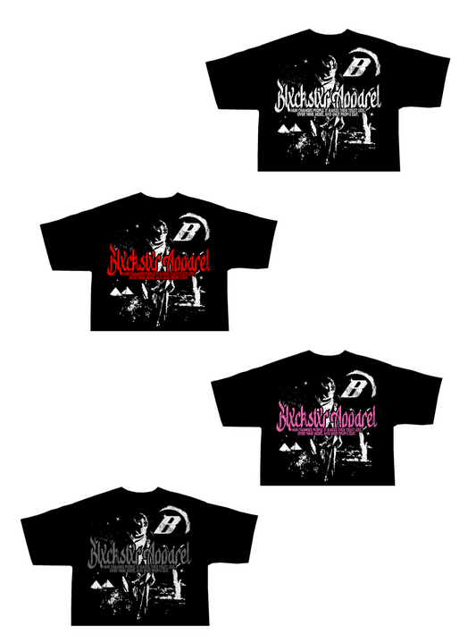 Blxckstxr "V1.2 x 4" Cropped Tee (4 Pack)