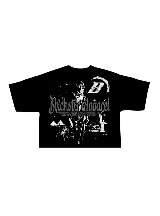 Blxckstxr "GRAY" V1.2 Cropped Tee