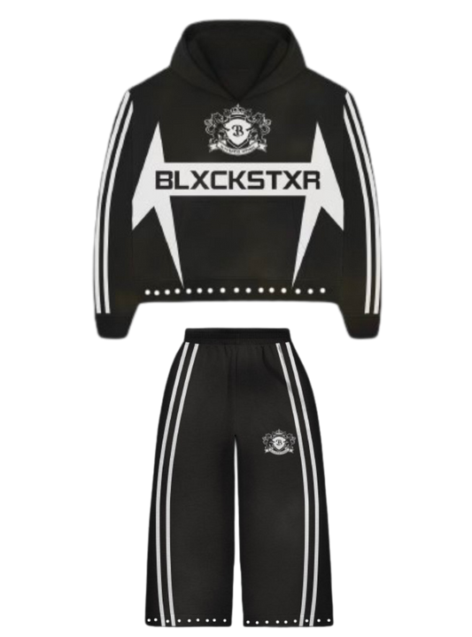 Blxckstxr "VARSITY BLACK" Sweatsuit
