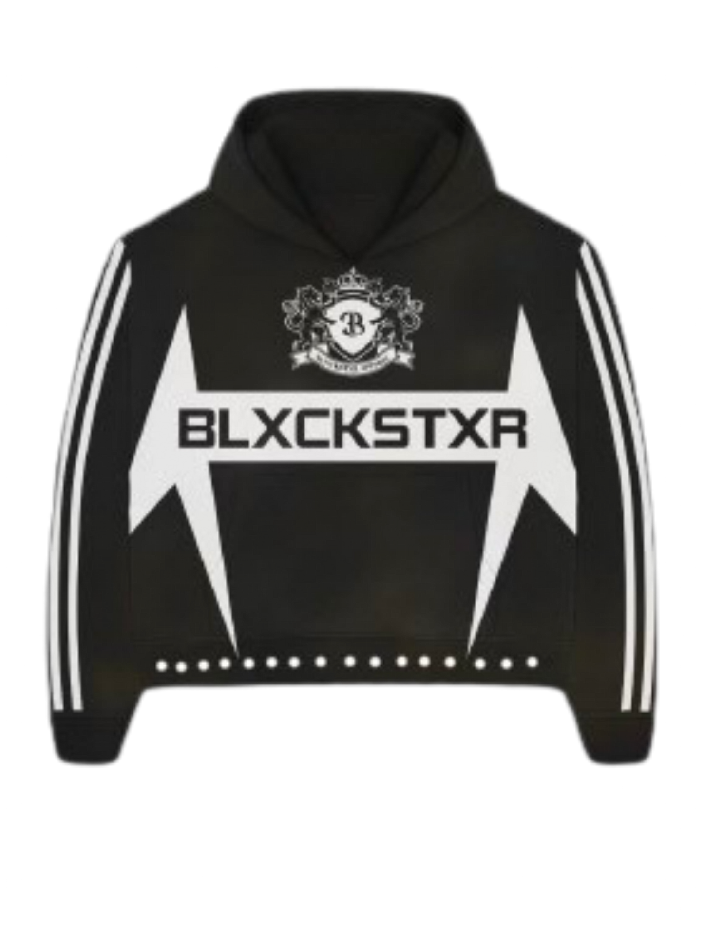 Blxckstxr "VARSITY BLACK" Hoodie V2