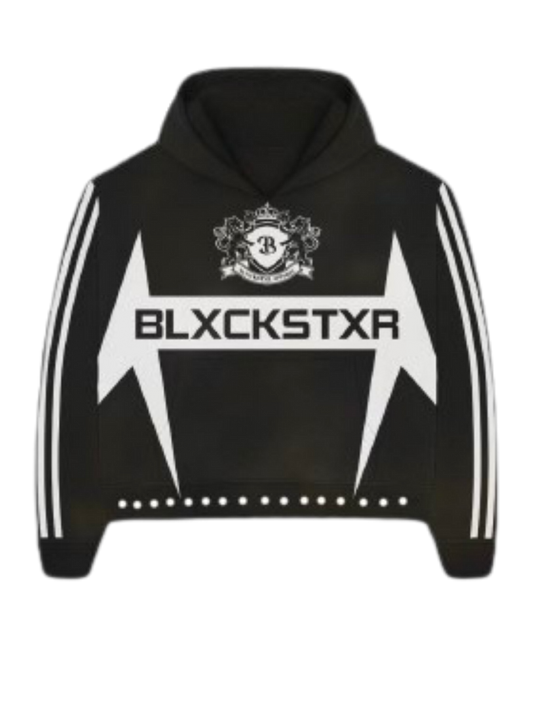 Blxckstxr "VARSITY BLACK" Hoodie V2