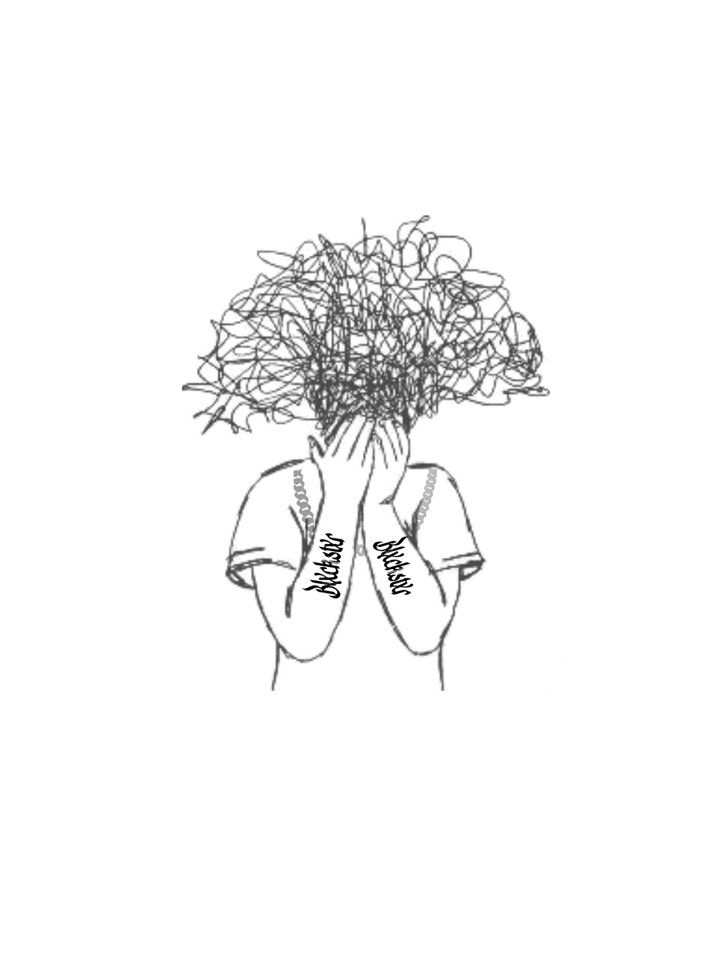 Blxckstxr "Spaced Out" White Tee