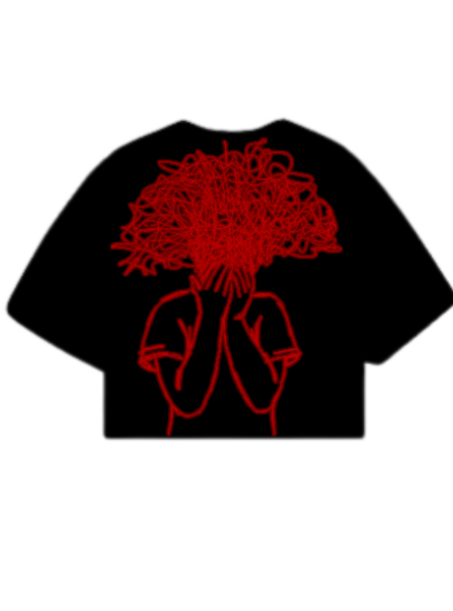 Blxckstxr "Spaced Out" Black Red Tee