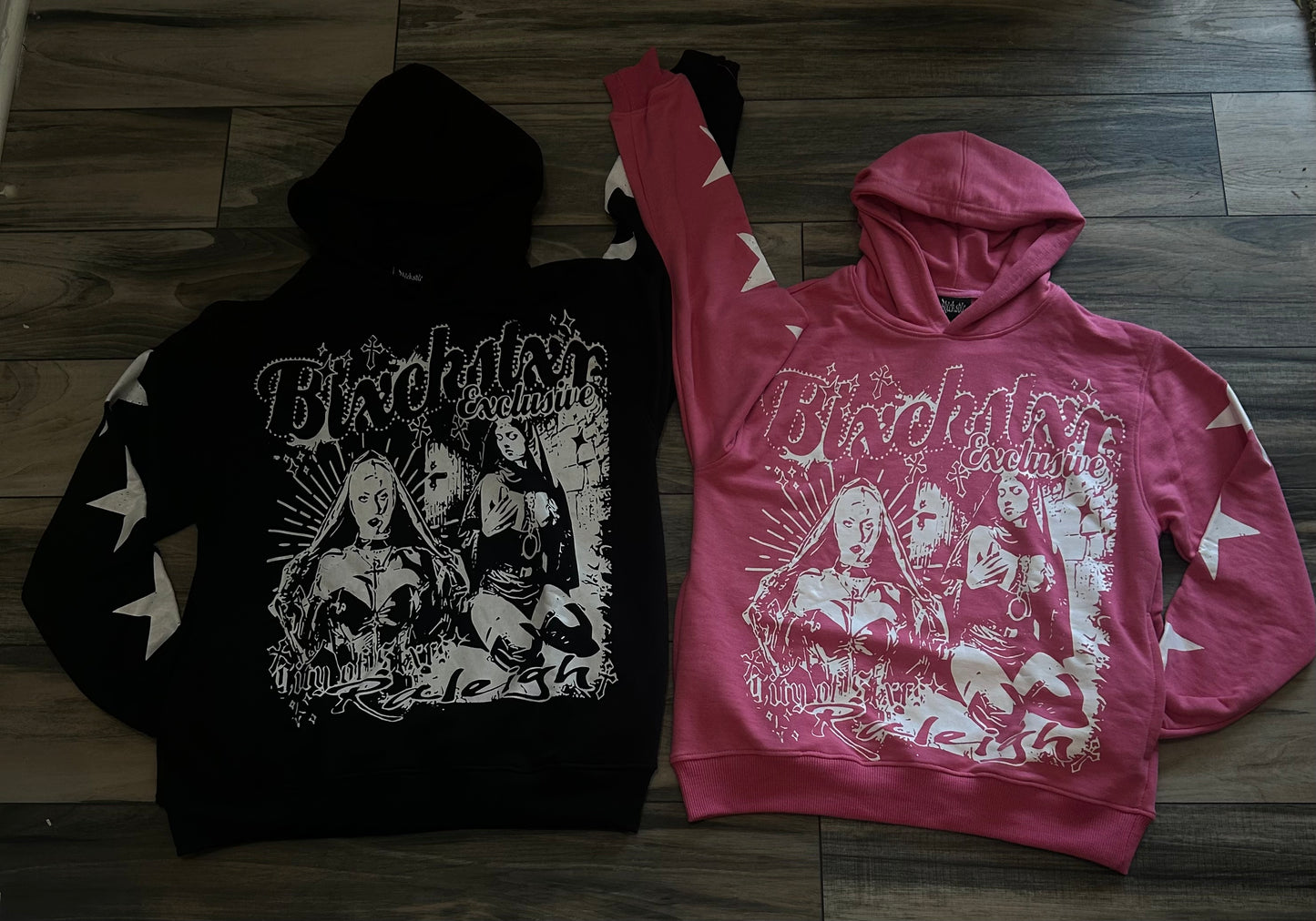 Blxckstxr "Pink Star" Hoodie